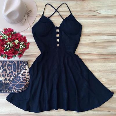 sexy Hollow out sleeveless dress