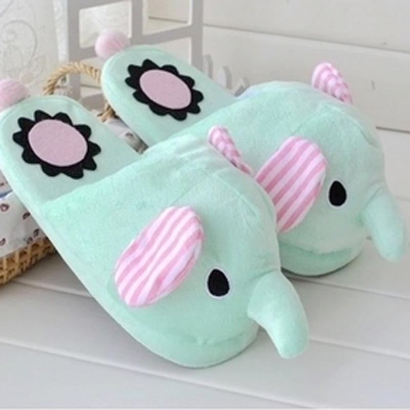 Cute Elephant Winter Indoor Slippers on Luulla