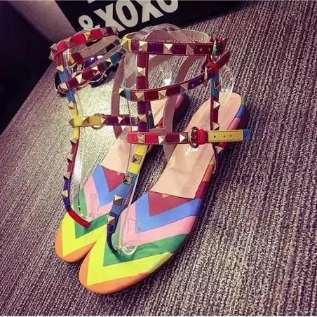 Summer Sandals Beach Shoes Fashion Color Matching Color on Luulla